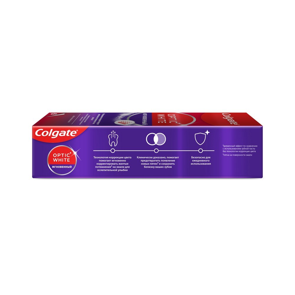 

Отбеливающая зубная паста Colgate Optic White Мгновенный 75 мл
