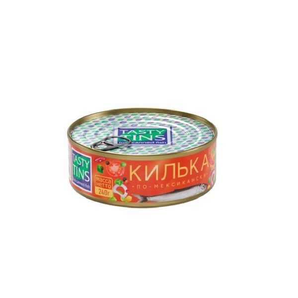 Килька по-мексикански обж в т/с с овощами 240г ключ