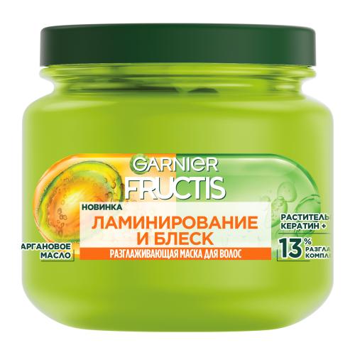 

Маска для волос Garnier Fructis Ламинирование и блеск разглаживающая 320 мл