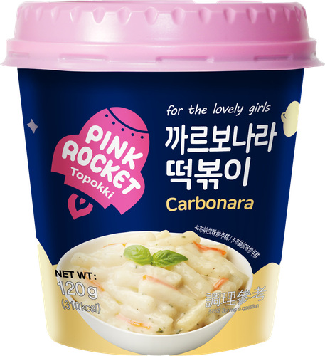 

Клецки рисовые Pink Rocket токпокки с соусом карбонара 120 г