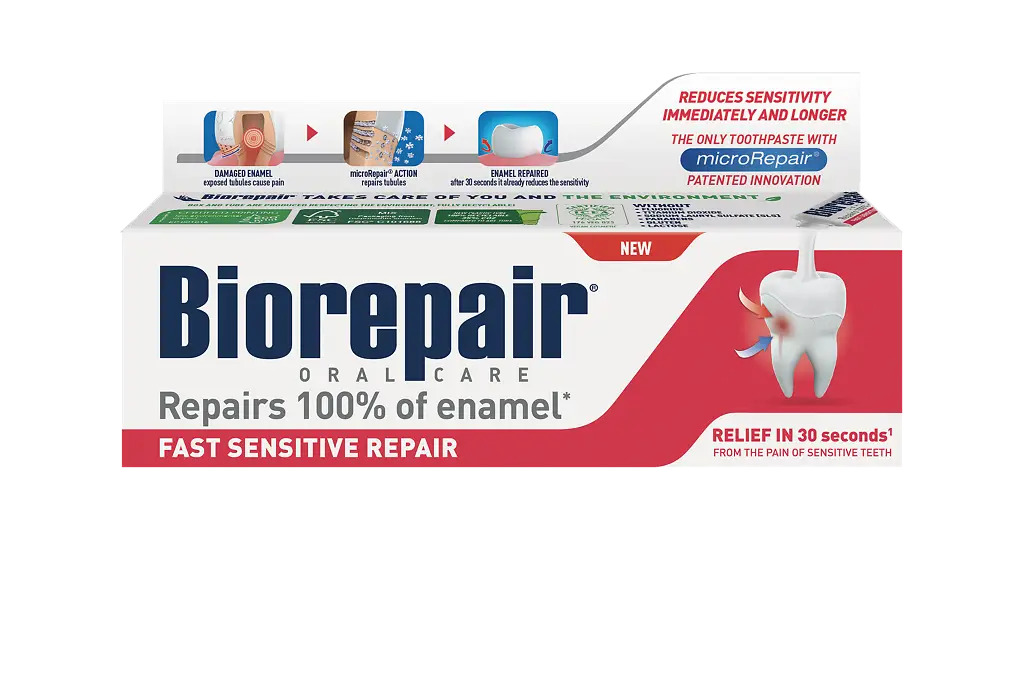 

Зубная паста Biorepair Microrepair oral care Fast Sensitive Repair для чувствительных зубов 75 мл