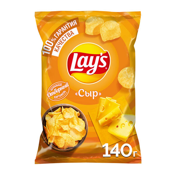 Картофельные чипсы Lay's Сыр 140 г