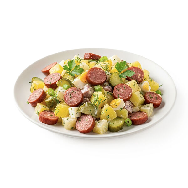 Салат Как Вкусно Охотничий с копченой колбасой 200 г