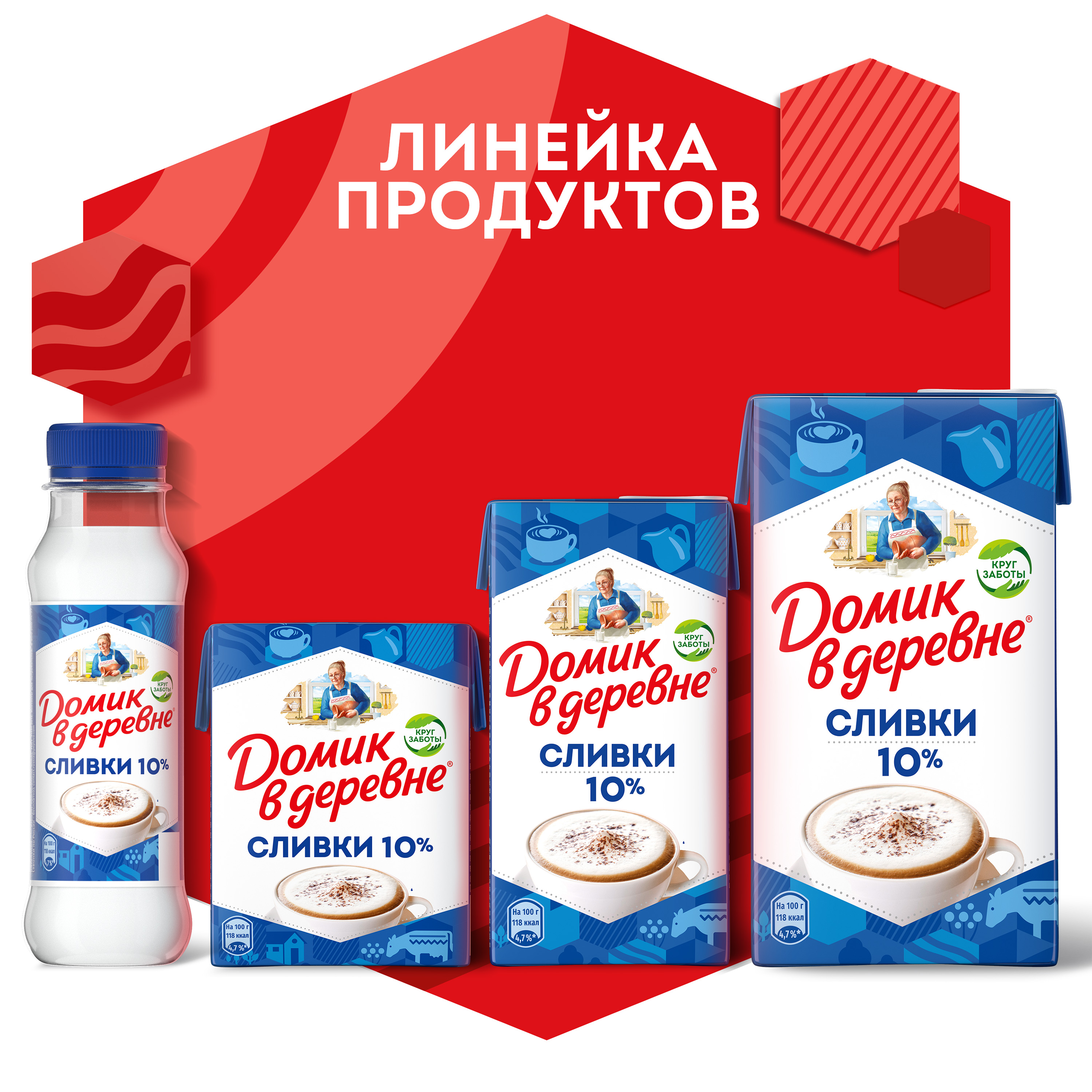 

Сливки стерилизованные Домик в деревне 20% 480 г