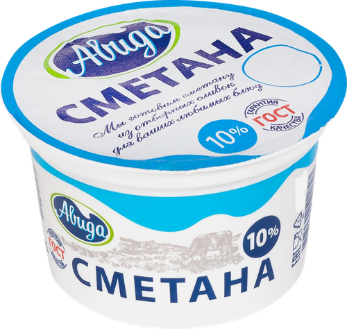 

Сметана АВИДА 10% без змж
