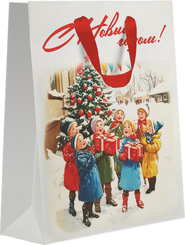 

Пакет подарочный City Home Trade Ретро премиум 19 х 14 х 9 см дизайн в ассортименте