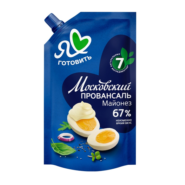 Майонез Я люблю готовить Московский провансаль классический 67% 600 мл