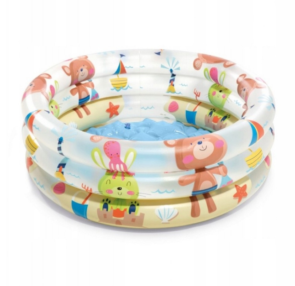 

Бассейн надувной Intex Зверята на пляже Beach Buddies Pool 61x22см 1-3 года, Китай