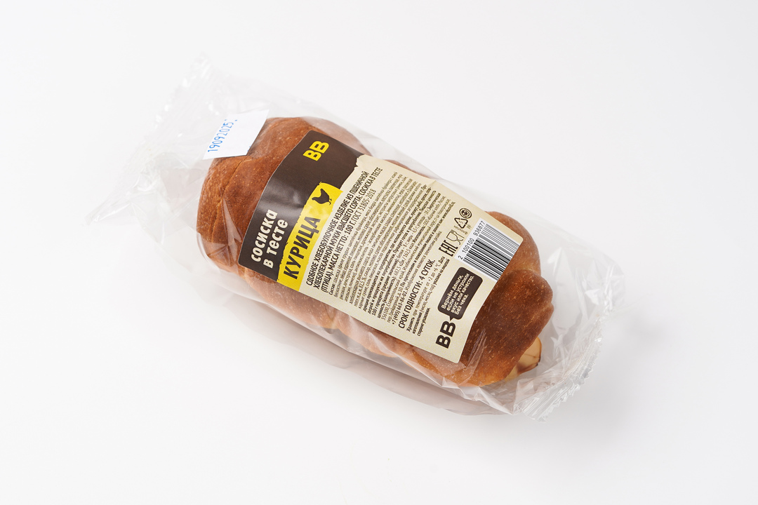 

Сосиска ВкусВилл в тесте 100 г