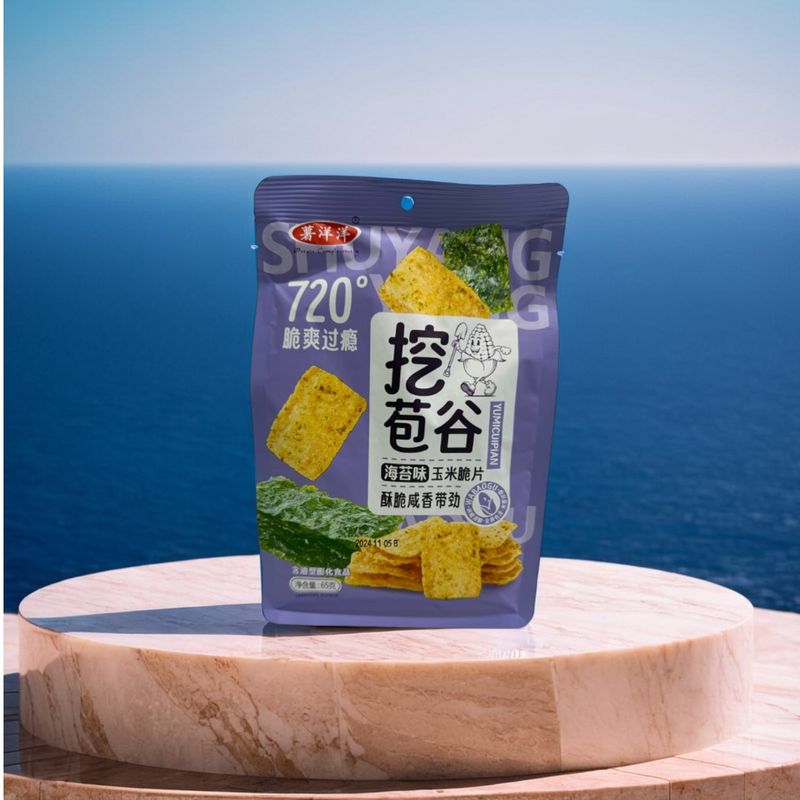 

Чипсы кукурузные Shuyangyang Морские водоросли 65 г