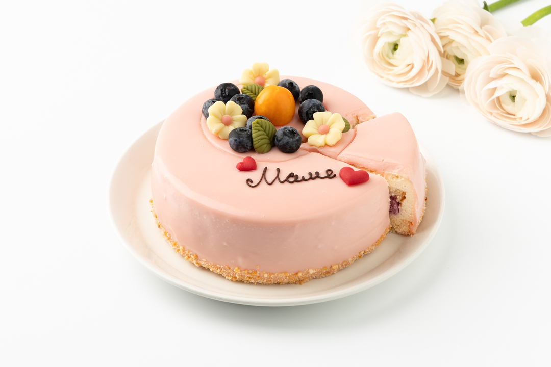 

Торт муссовый ВкусВилл Моя королева ванильный лесная ягода 507 г