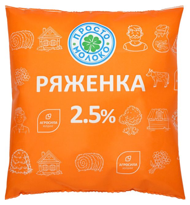 

Ряженка Просто молоко 2.5% 430 г