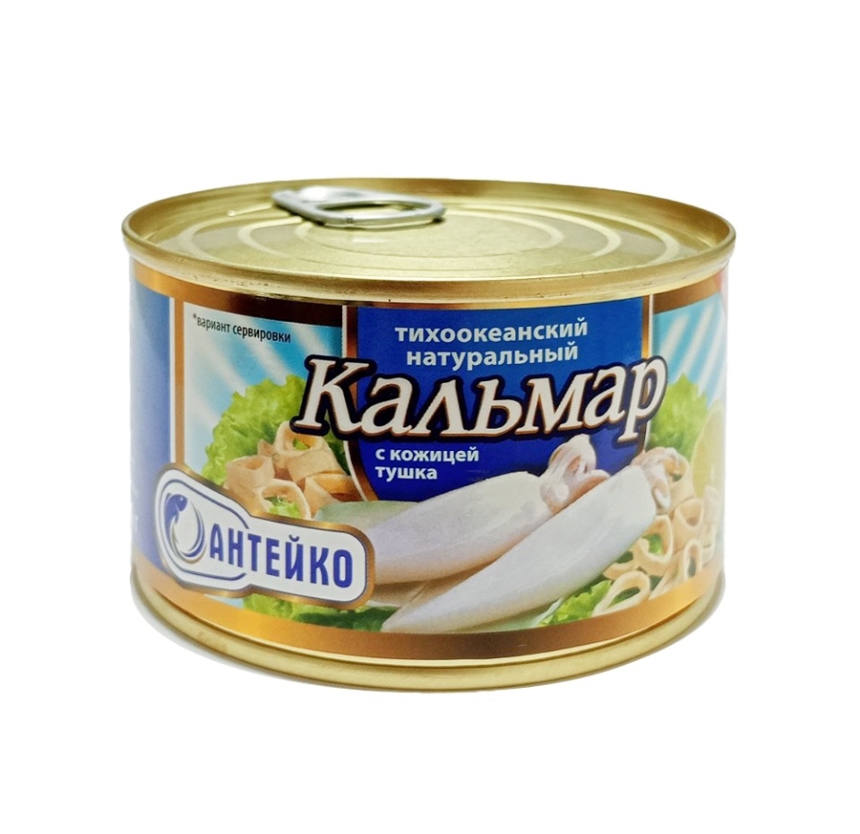

Кальмар натуральный Антейко тихоокеанский с кожицей тушка 230 г