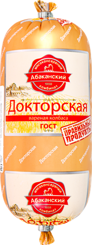 

Колбаса вареная МКК Абаканский Докторская, высший сорт 400 г