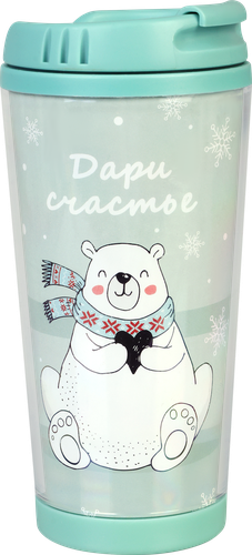 

Термокружка Actiwell 450 мл с двойными стенками 1 шт. WL001 дизайн в ассортименте