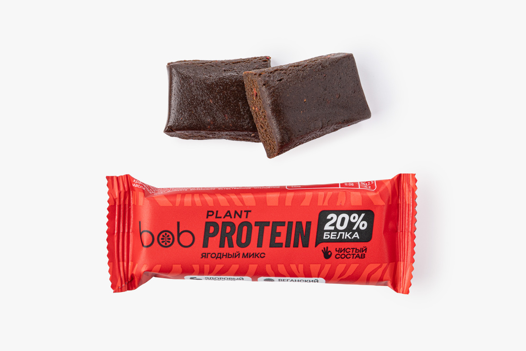 

Батончик Bob Ягодный микс протеиновый 40 г