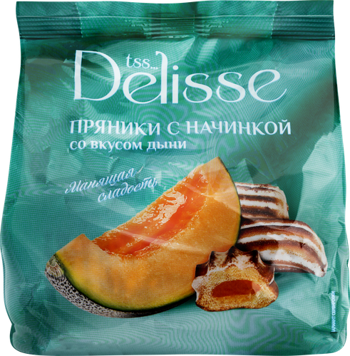 

Пряники сырцовые Delisse с начинкой со вкусом дыни 350 г