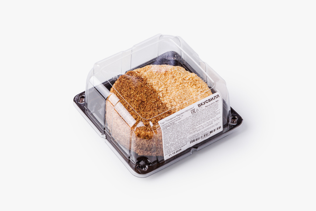 

Торт ВкусВилл Половинки Медовик-Наполеон 480 г