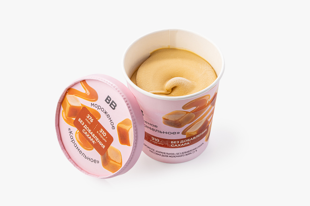 

Мороженое ВкусВилл Карамель без добавления сахара 310 г