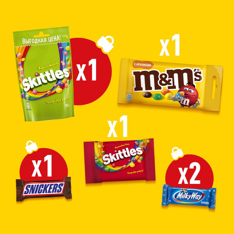 

Сладкий подарочный набор M&M's & Friends Пряничный домик 167 г