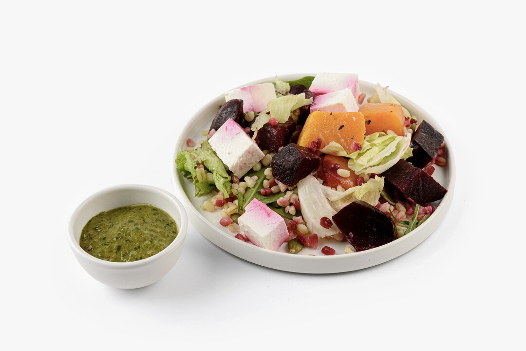 

Боул ВкусВилл с запеченной свеклой, тыквой, фетой и семечками 200 г