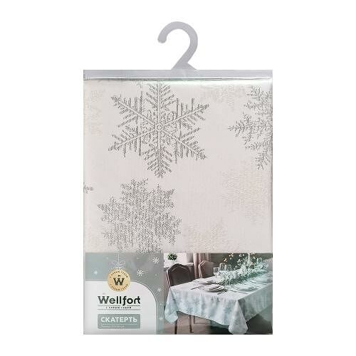 Скатерть Wellfort Снежинки 140x180 см