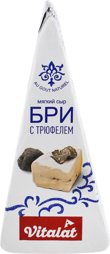 

Сыр Vitalat мягкий Бри с трюфелем 60% без змж 180 г