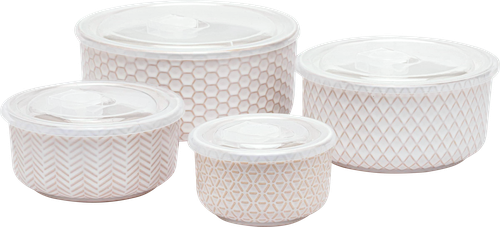 

Набор мисок Unifico Esmeralda с крышкой 4 шт