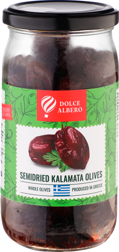 

Маслины вяленые c косточкой DOLCE ALBERO сорт Каламата