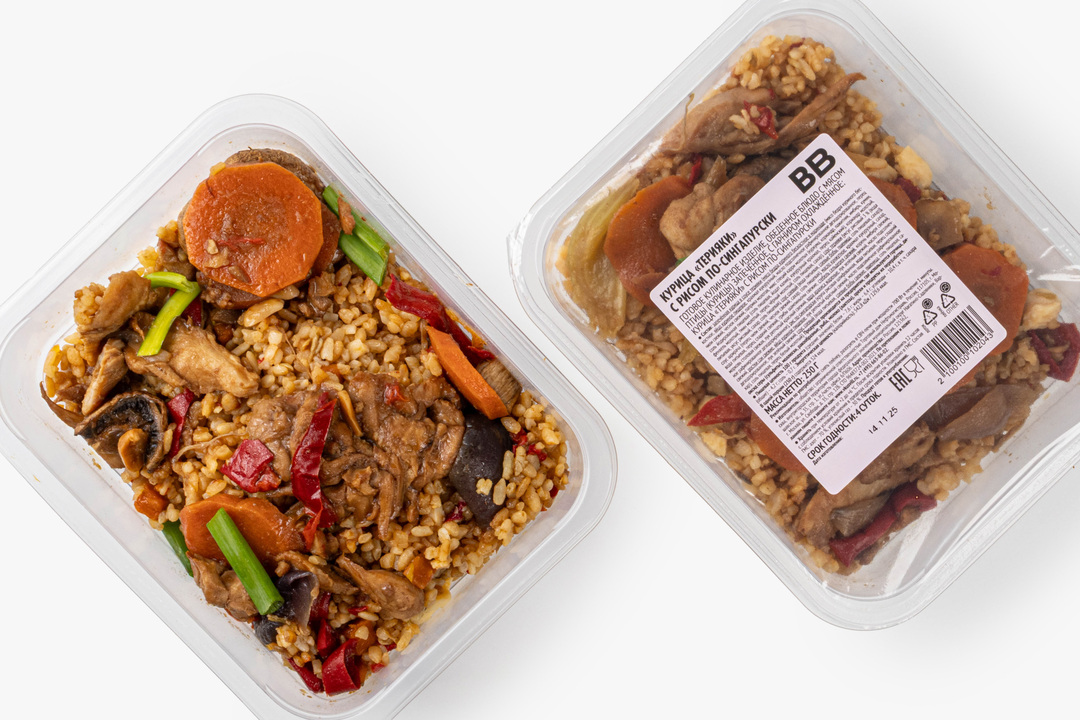 

Курица Терияки с рисом по-сингапурски 250 г