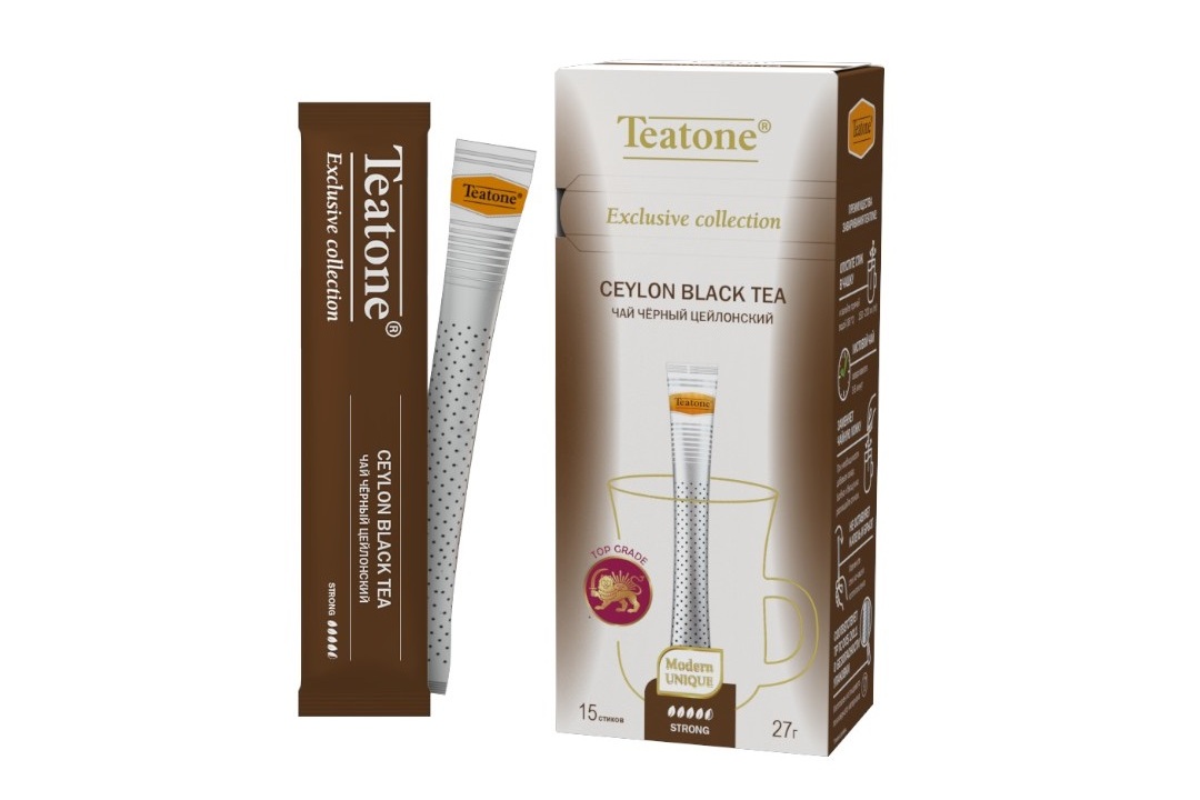 

Чай черный Teatone Цейлонский стики 15 шт. 27 г