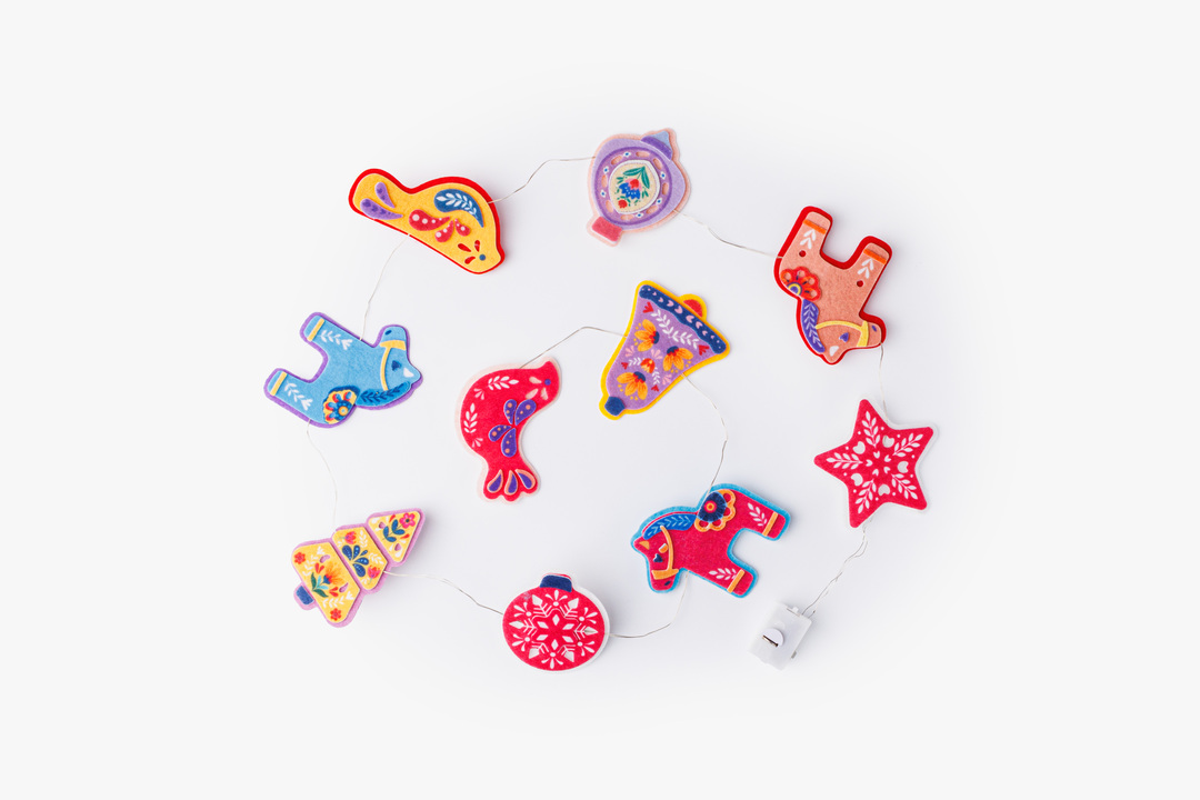 

Набор для творчества ВкусВилл Дивные узоры мягкая гирлянда из фетра