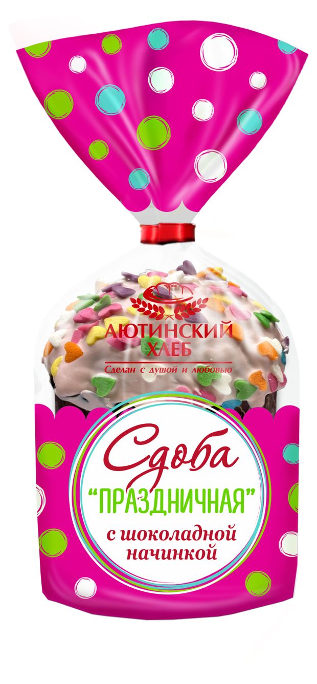 

Кулич Аютинский Хлеб Сдоба праздничная с шоколадной начинкой 130 г