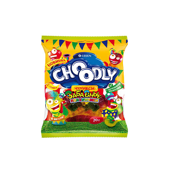 

Жевательный мармелад Essen Choоdly забавные ползунчики 70 г