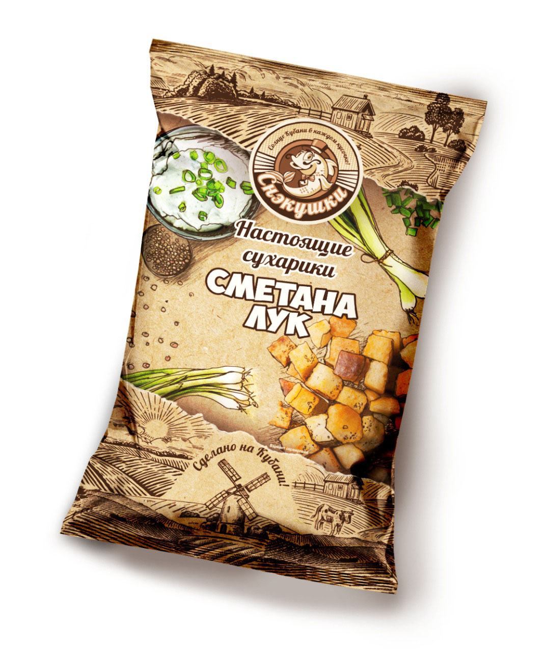 

Сухарики Снэкушки пшеничные сметана и лук 80 г