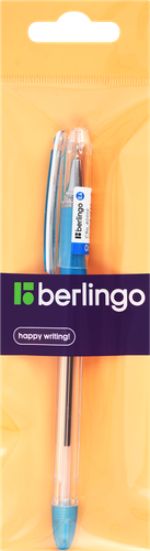 

Ручка шариковая Berlingo I-10 синяя, 0.4 мм, грип, пакет с европодвесом