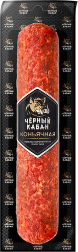 

Колбаса Черный кабан Коньячная сырокопченая вес