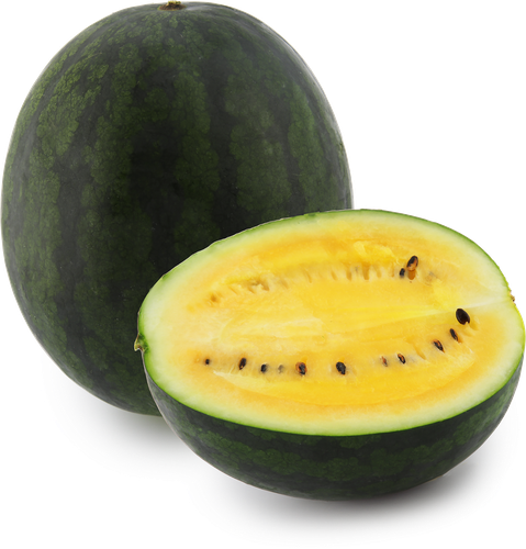 

Арбуз черный с желтой мякотью без косточек вес