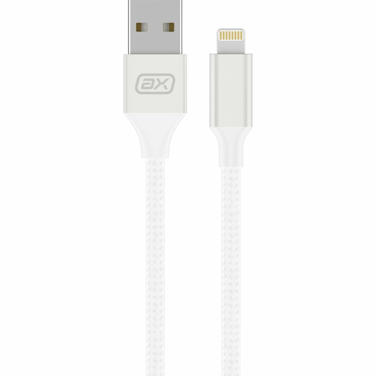 

Дата-кабель Axxa USB-Lightning 1м 2А нейлон белый арт. 7263