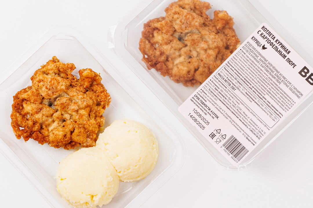 

Котлета куриная ВкусВилл с картофельным пюре 250 г