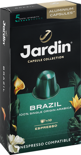 

Кофе молотый в капсулах Jardin Бразилия, 10 капсул