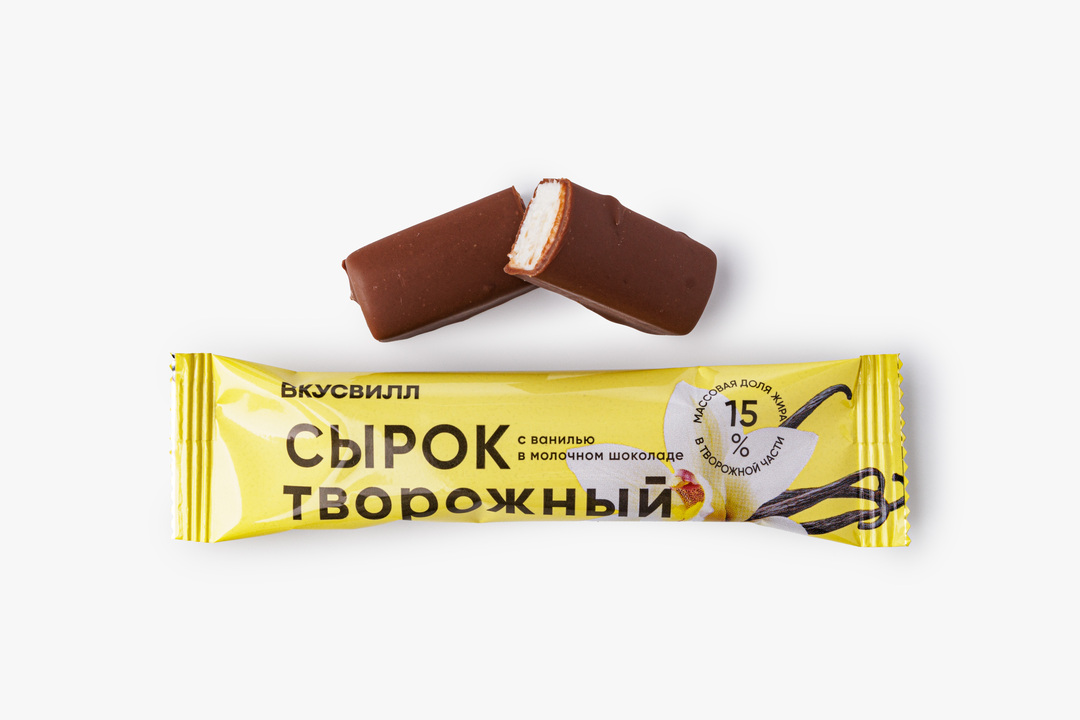 

Сырки творожные ВкусВилл с ванилью 15% 6 шт.
