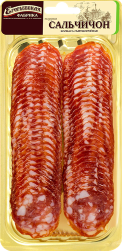 

Колбаса сырокопченая Егорьевская КГФ полусухая Сальчичон нарезка 70 г