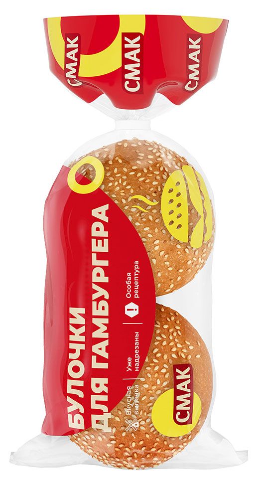 

Булочки Смак для гамбургеров 4 шт. 240 г