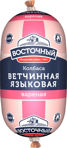 

Колбаса вареная Восточный Ветчинная-языковая 350 г