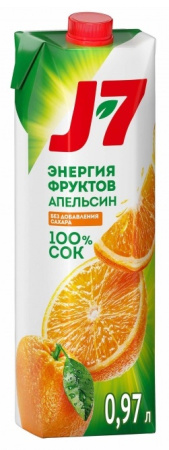 

Сок J7 апельсиновый 970 мл