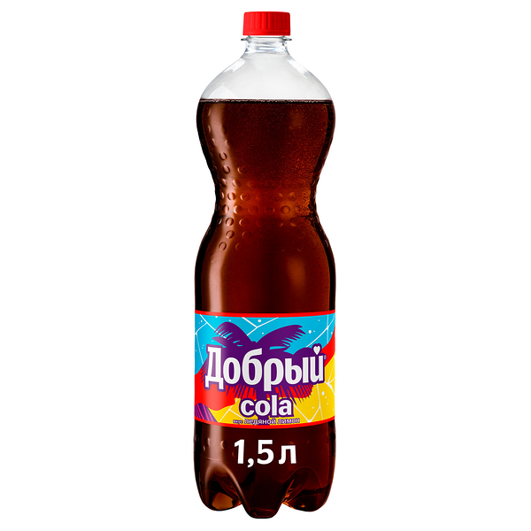 Напиток Добрый Cola Ледяной лимон газированный 1.5 л