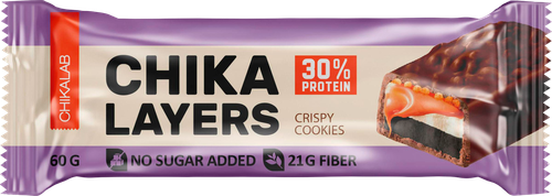 

Батончик глазированный Chikalab Хрустящее печенье 60 г 1 шт.