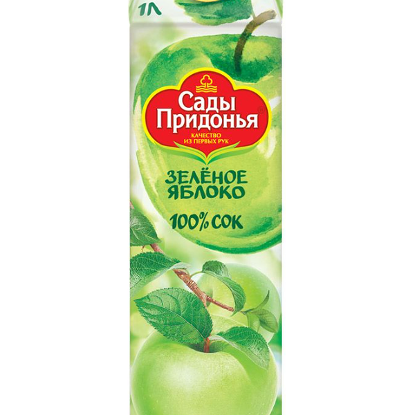 Сок Сады Придонья Зеленое яблоко 1 л