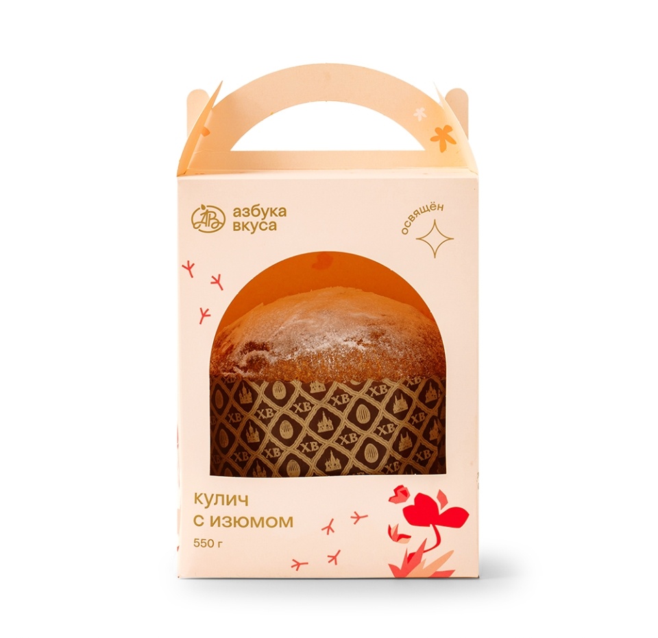 

Кулич От шеф-пекаря АВ с изюмом 550 г